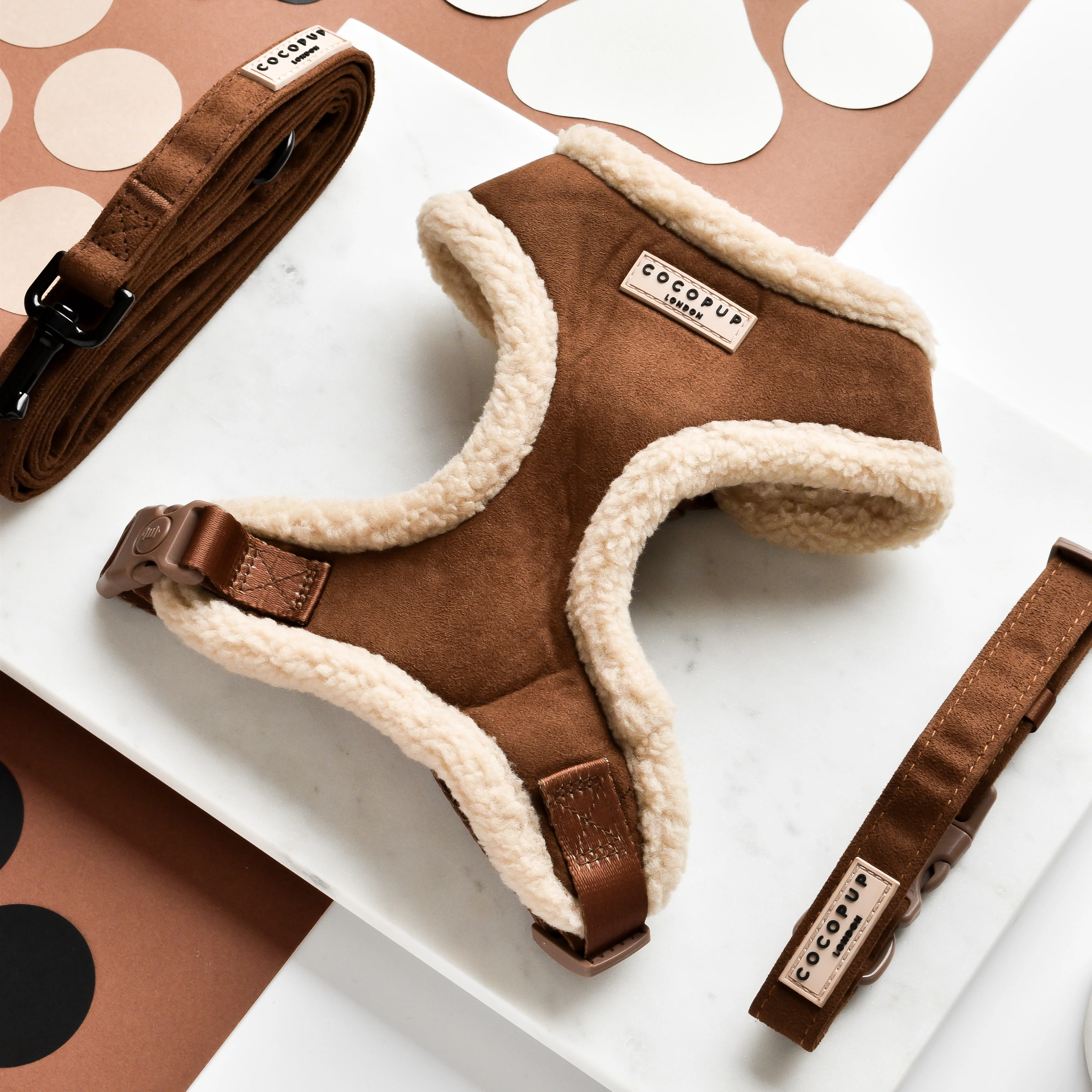 Brown Aviator Adjustable Neck HARNESS - Image 4