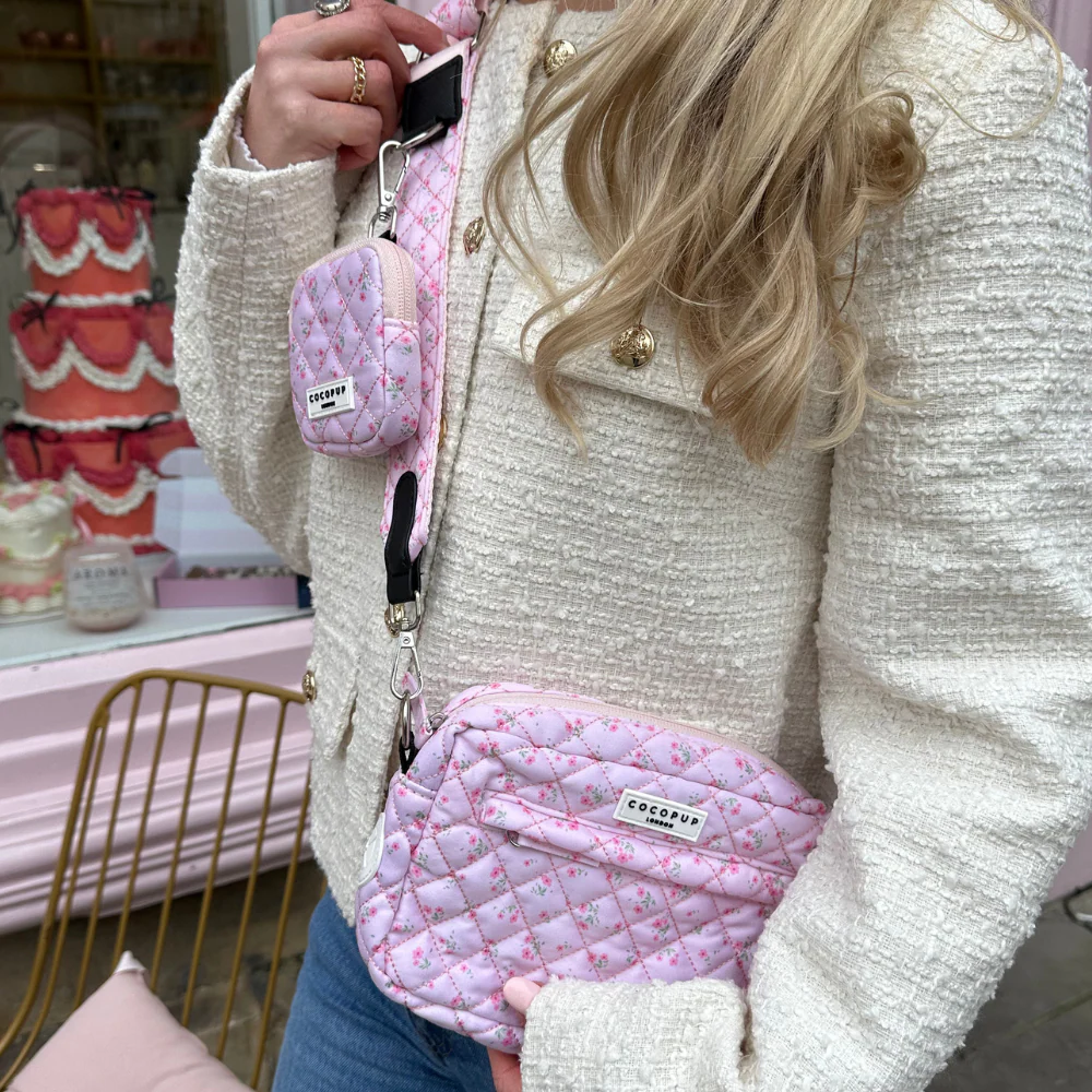 Bag Strap - Quilted Ditsy Floral Pink - Image 8