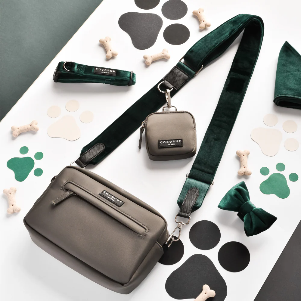 Velvet Bag Strap - Forest Green - Image 2