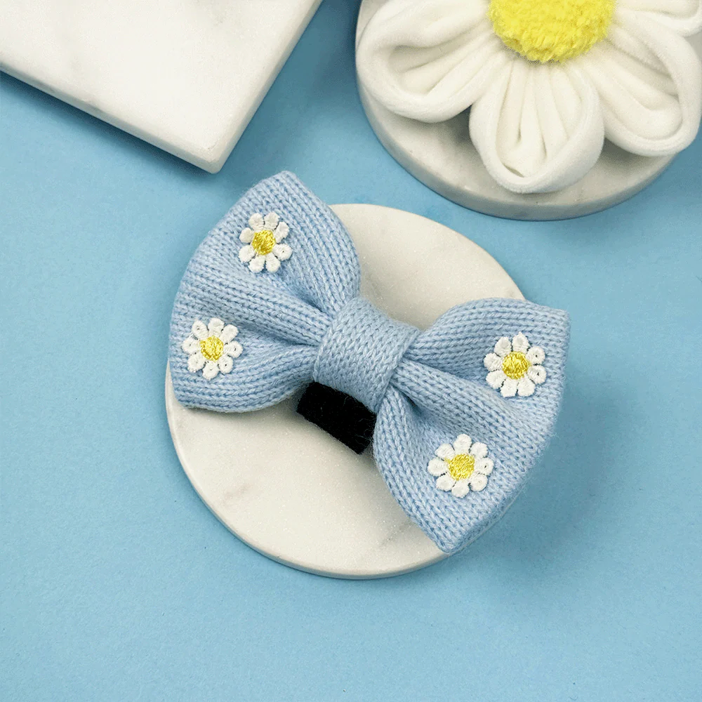 Blue Daisy Dream Bow Tie - Image 2