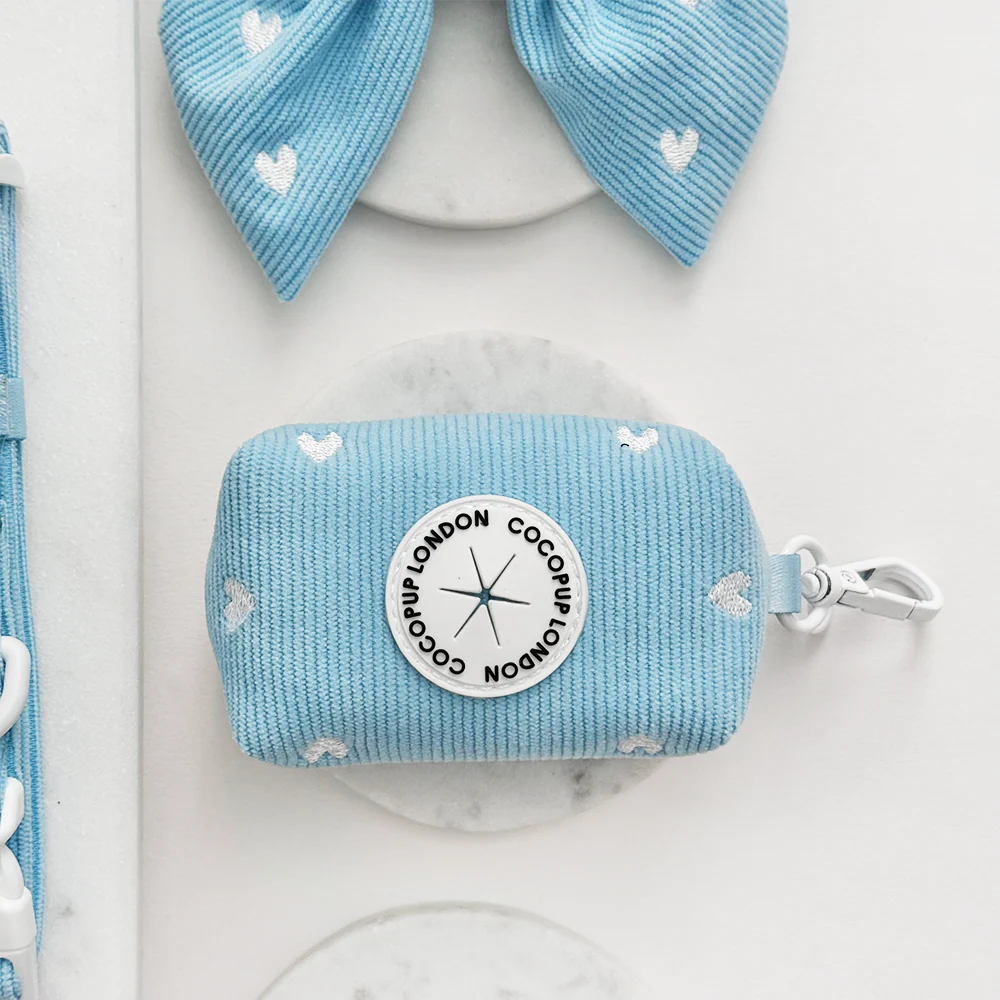Blue Heartstrings Cord Poop Bag Holder - Image 2