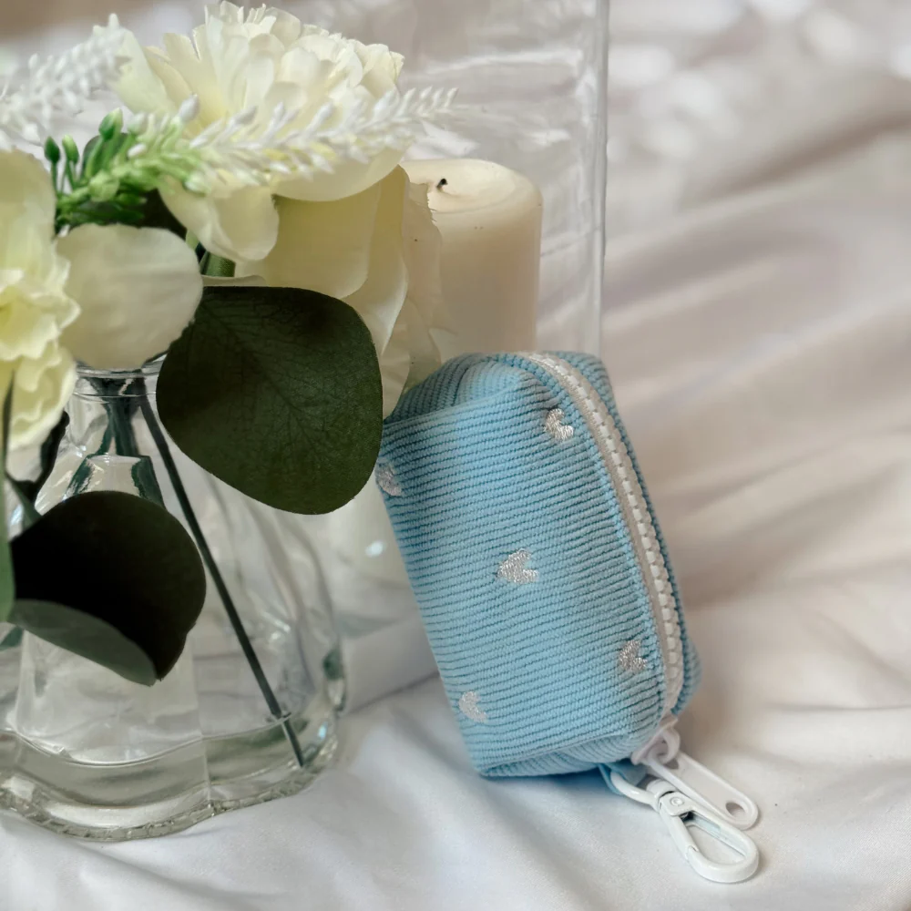 Blue Heartstrings Cord Poop Bag Holder - Image 3