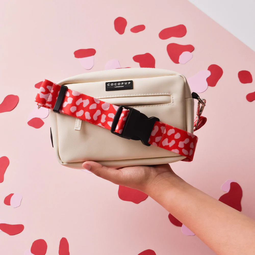 Bum Bag Strap - Red & Pink Leopard - Image 4