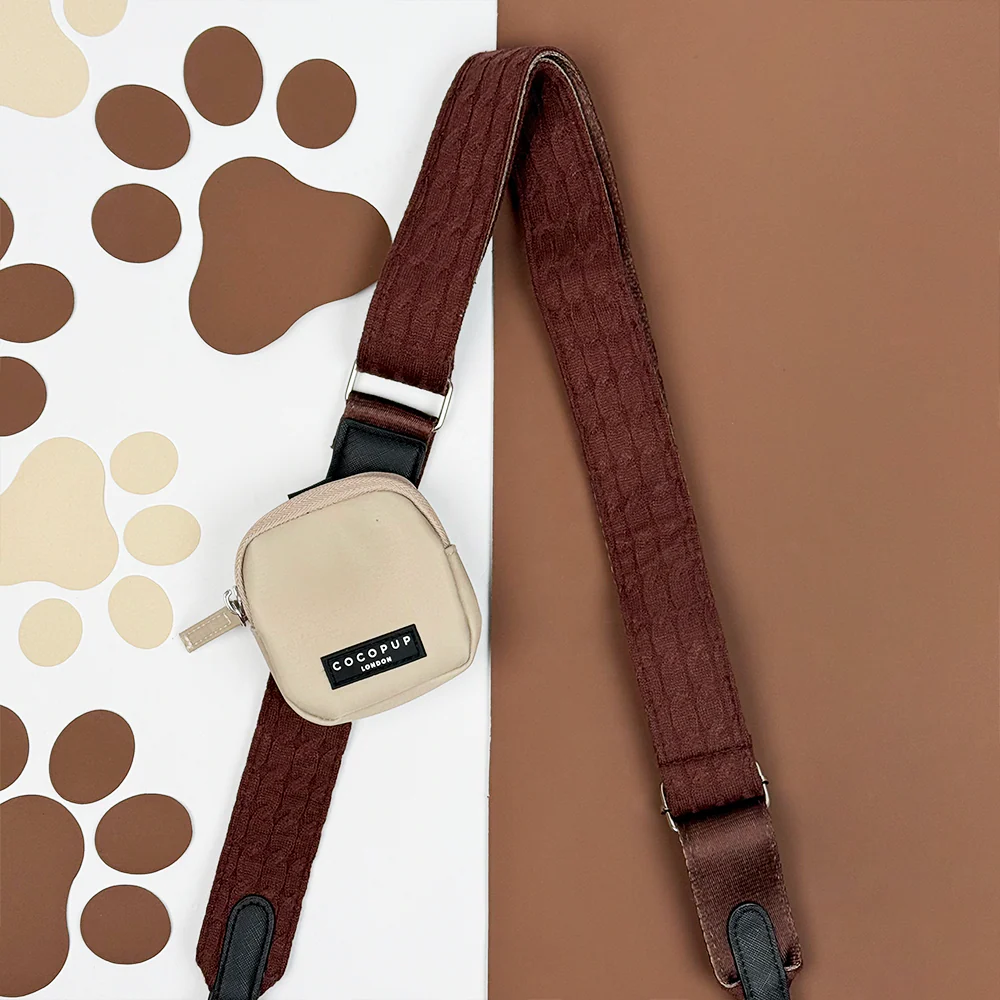 Cable Knit Bag Strap - Hot Coco