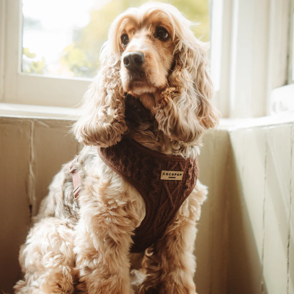 Cable Knit Adjustable Neck HARNESS - Hot Coco - Image 3