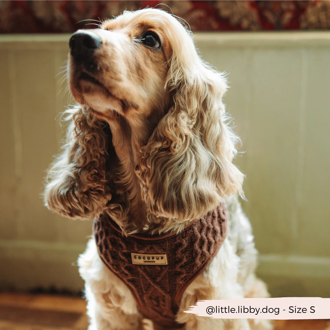 Cable Knit Adjustable Neck HARNESS - Hot Coco - Image 4