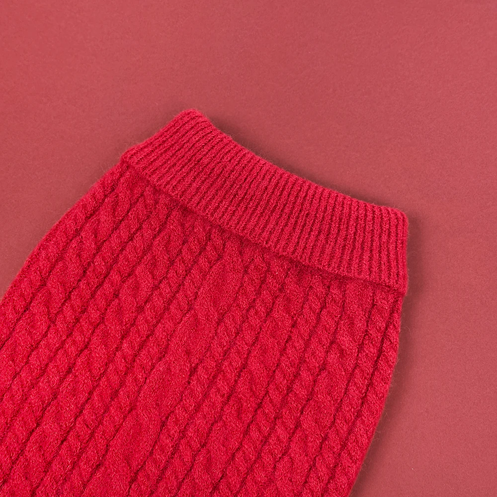 Jumper - Cable Knit Mulled Wine - Image 4