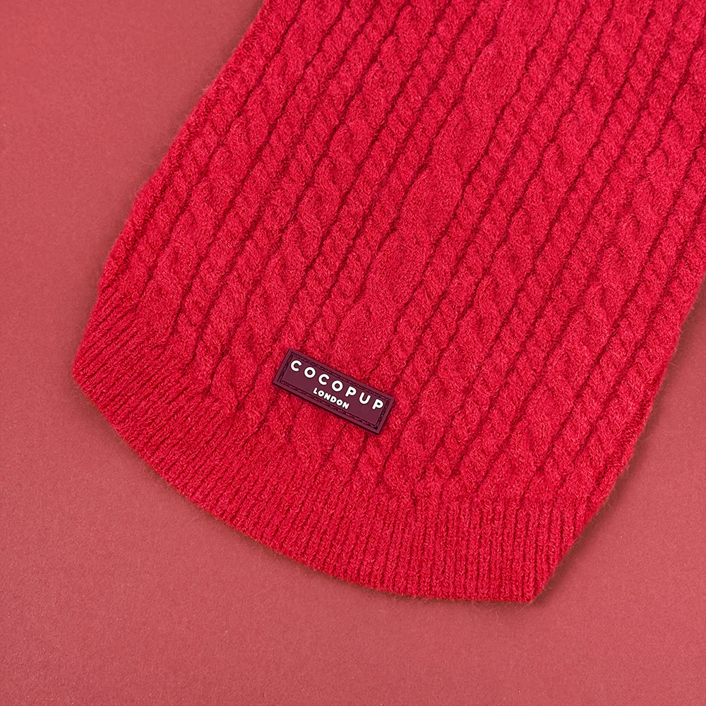 Jumper - Cable Knit Mulled Wine - Image 5