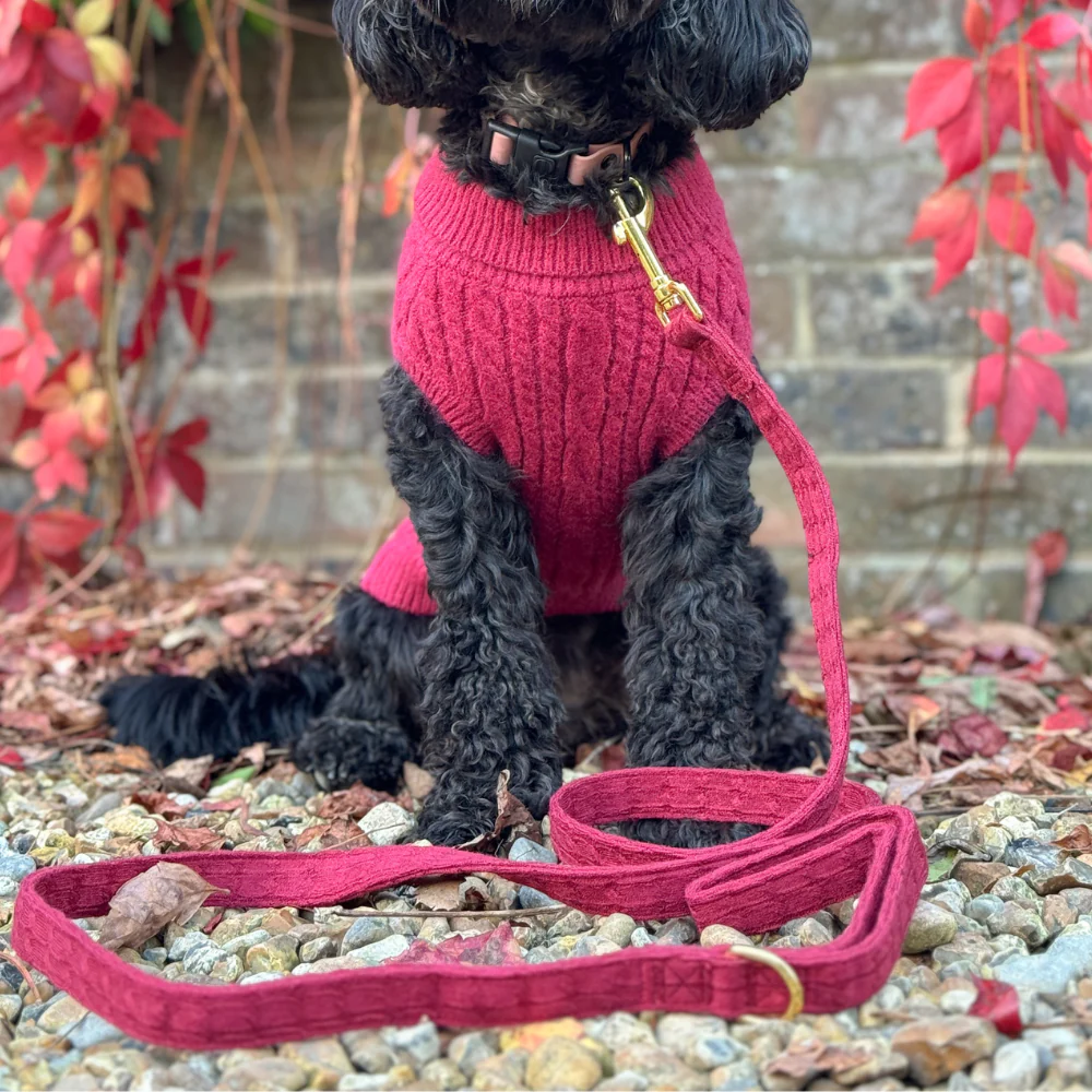 Cable Knit Lead - Mulled Wine - Image 2