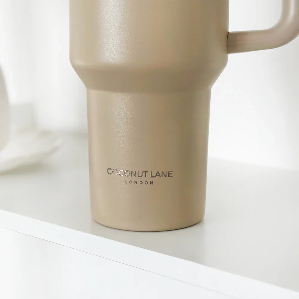 Caramel Latte Stainless Steel Tumbler - By Coconut Lane - Image 2