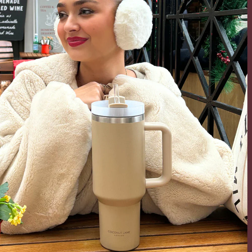 Caramel Latte Stainless Steel Tumbler - By Coconut Lane - Image 7