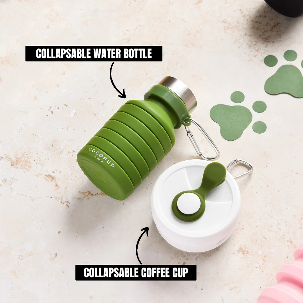 Collapsible Coffee Cup - Khaki - Image 4