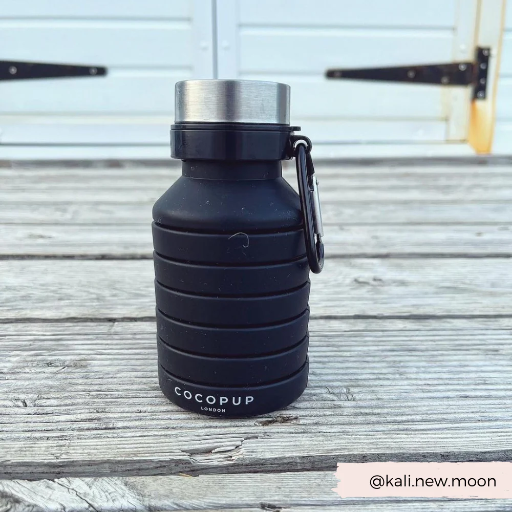 Collapsible Water Bottle - Black - Image 8