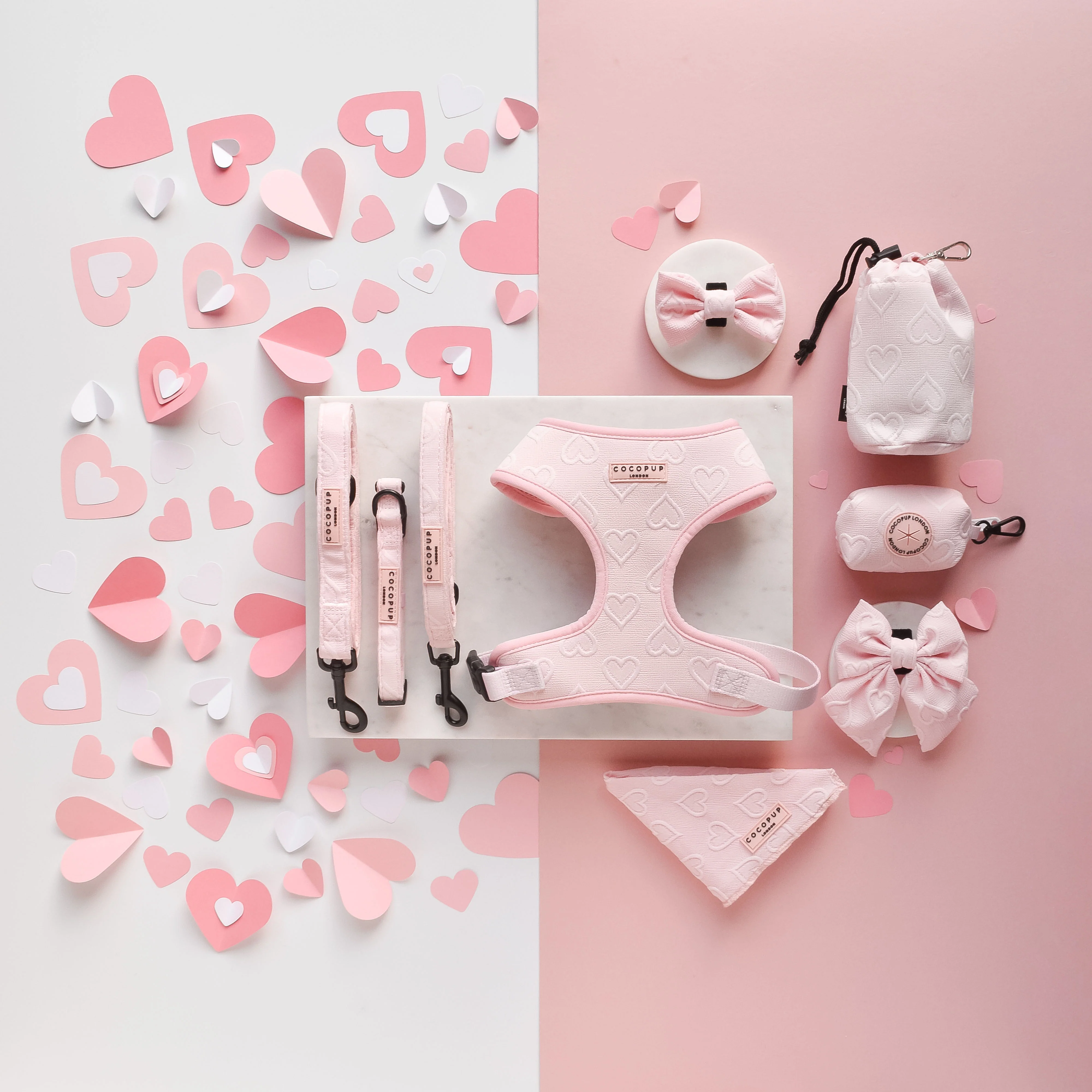 Luxe Poop Bag Holder - Baby Pink Heart - Image 4