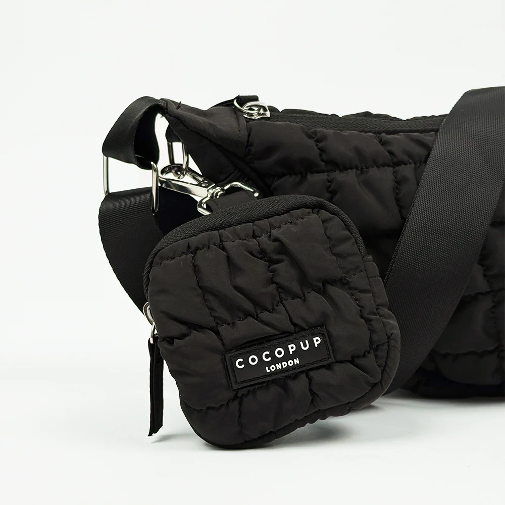 Crossbody Crescent Dog Walking Bag Bundle  - Onyx - Image 4