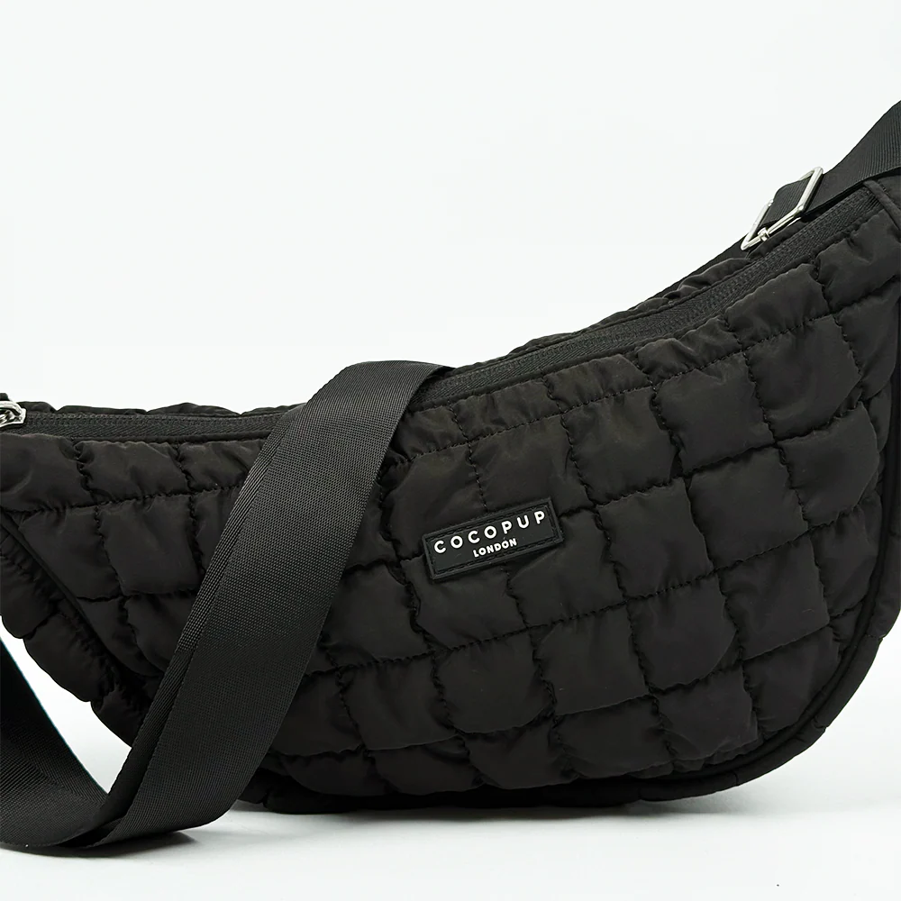 Crossbody Crescent Dog Walking Bag - Onyx - Image 3