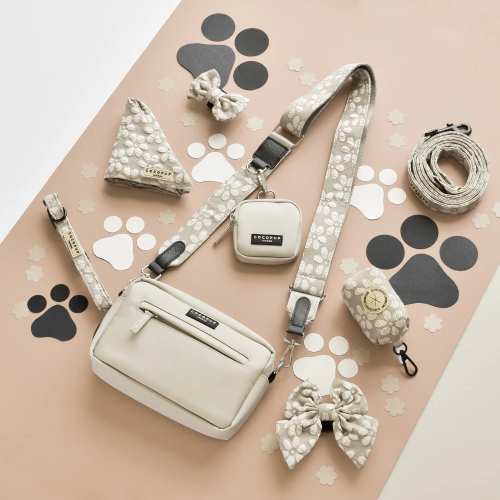 Dog Walking Bag Bundle - Mocha Flower - Image 2
