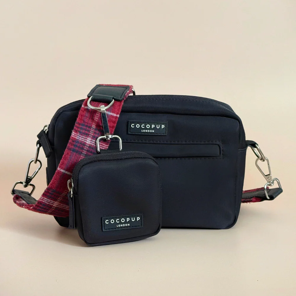Dog Walking Bag Bundle - Mulberry Plaid