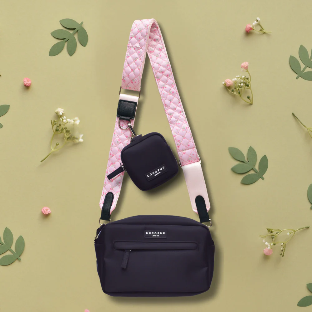 Bag Strap - Quilted Ditsy Floral Pink - Image 6