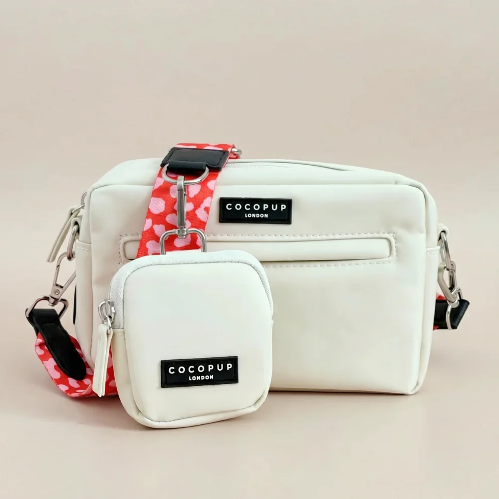 Dog Walking Bag Bundle - Red & Pink Leopard