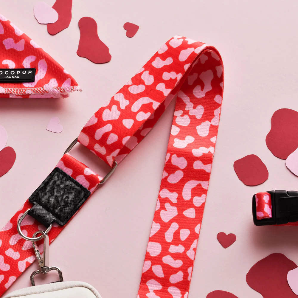 Dog Walking Bag Bundle - Red & Pink Leopard - Image 2