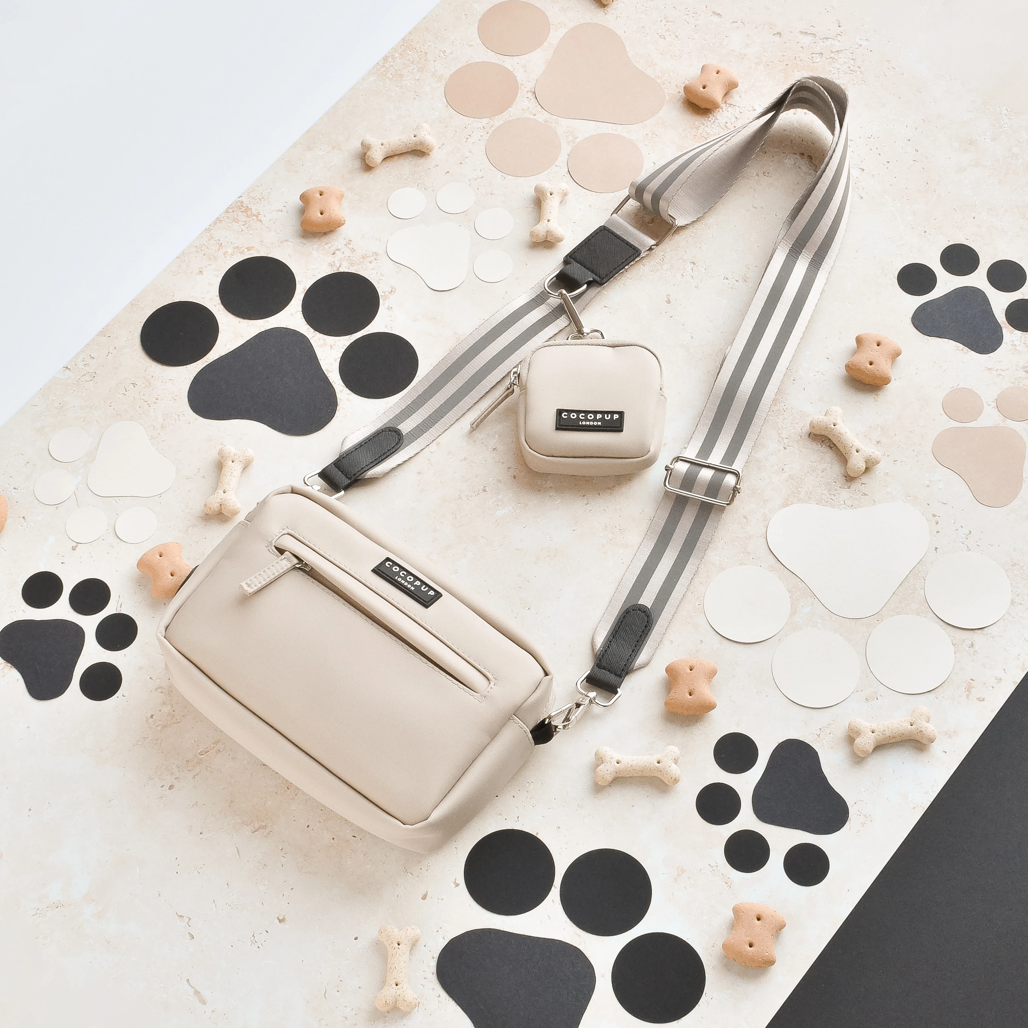 Dog Walking Bag Bundle - Reflective Nude - Image 2