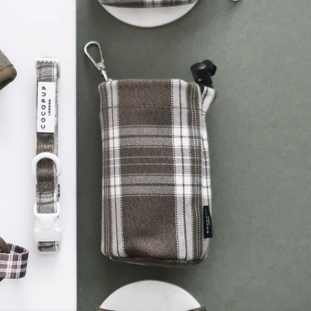 Drawstring Treat Pouch - Olive Check - Image 2