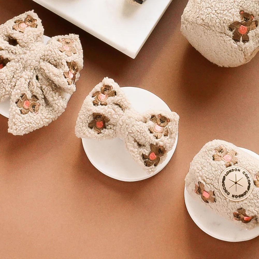 Theo Embroidered Teddy Bow Tie - Image 2