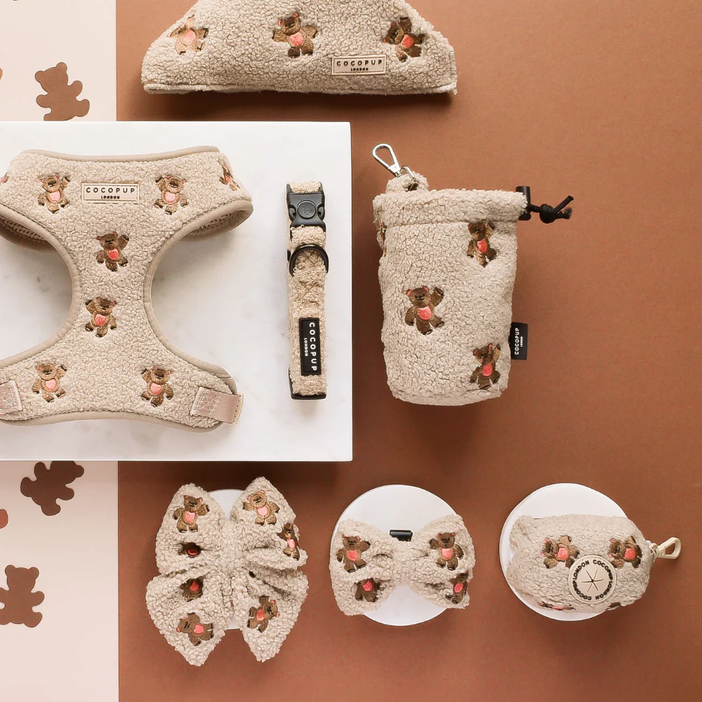 Theo Embroidered Teddy Poop Bag Holder - Image 4