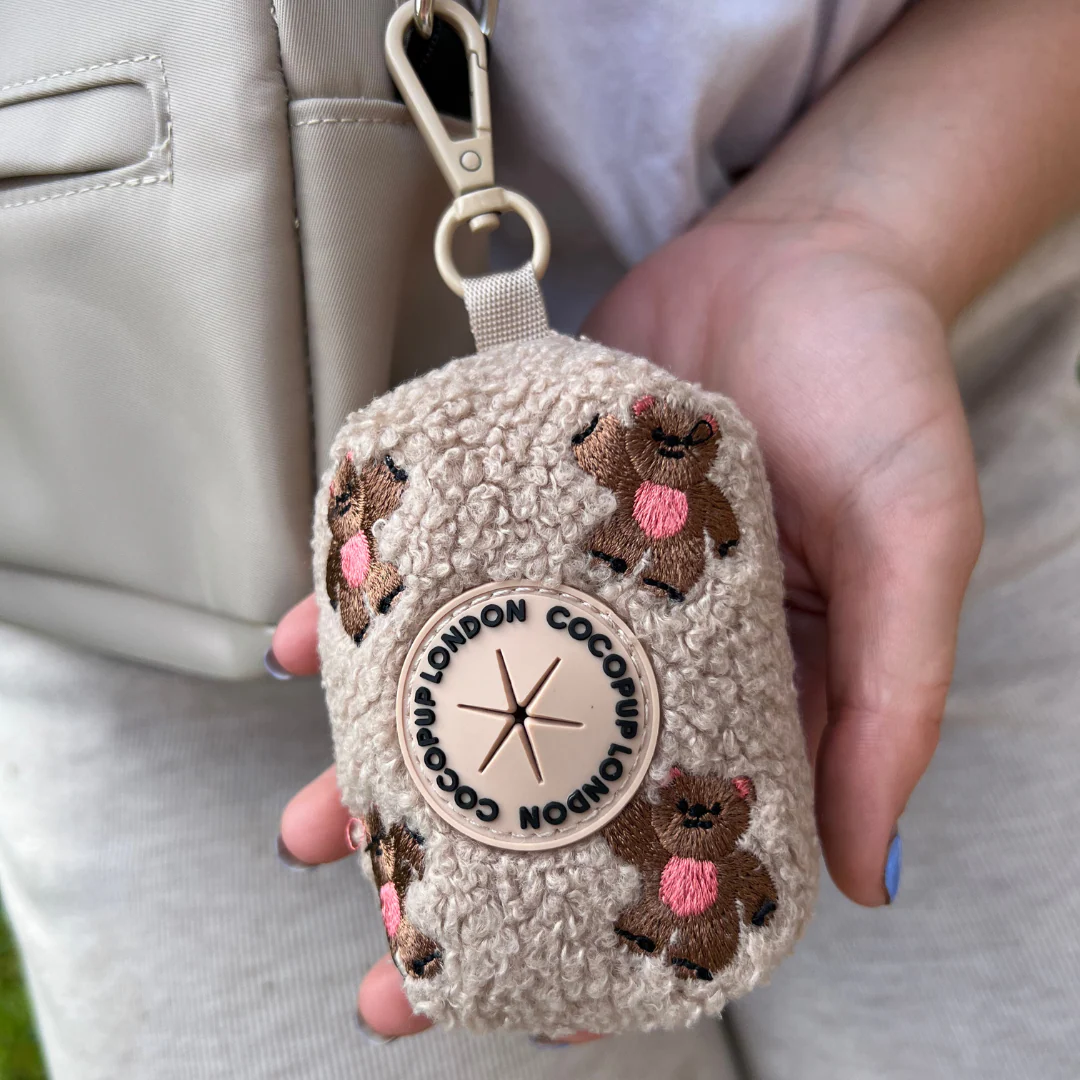 Theo Embroidered Teddy Poop Bag Holder - Image 5
