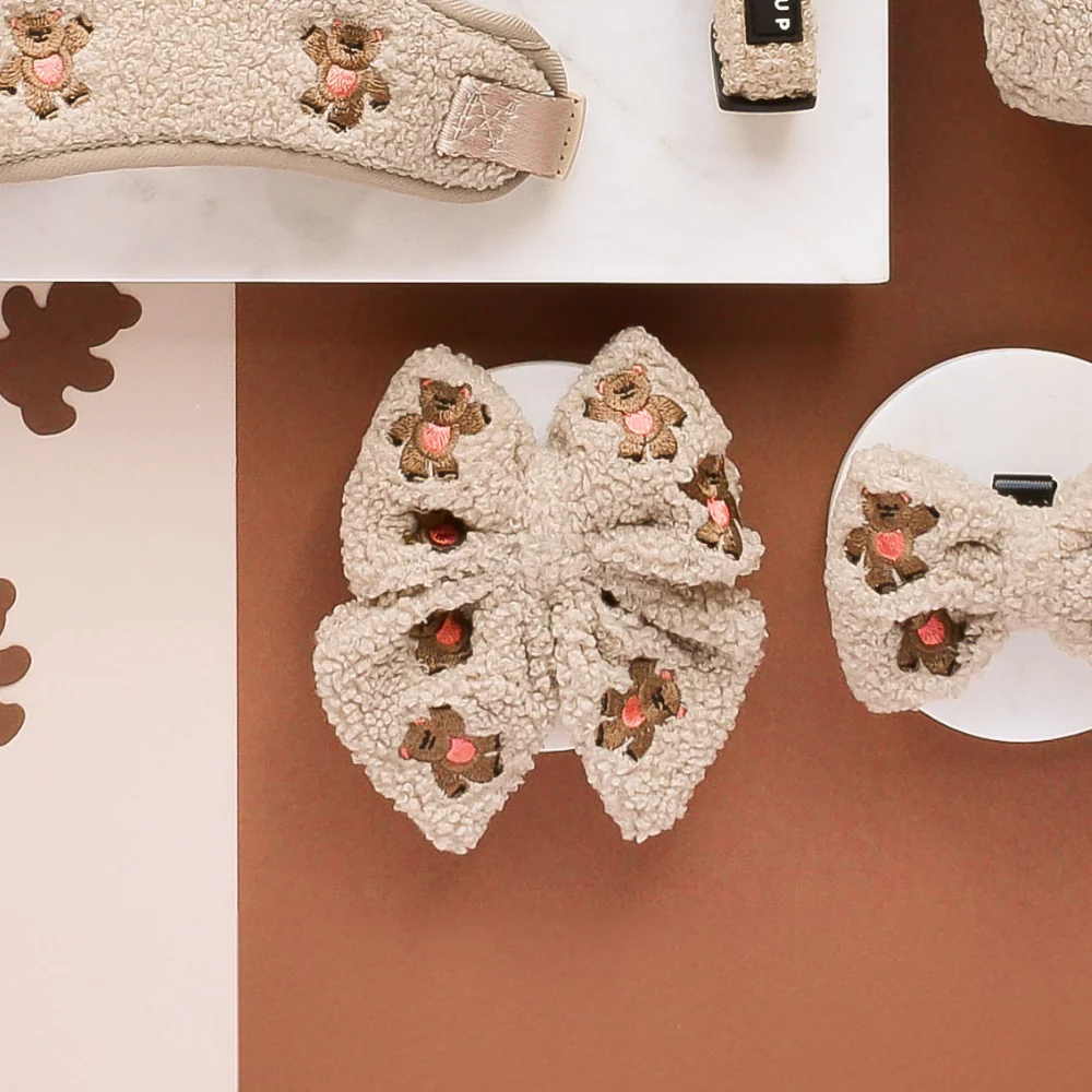 Theo Embroidered Teddy Sailor Bow Tie - Image 2