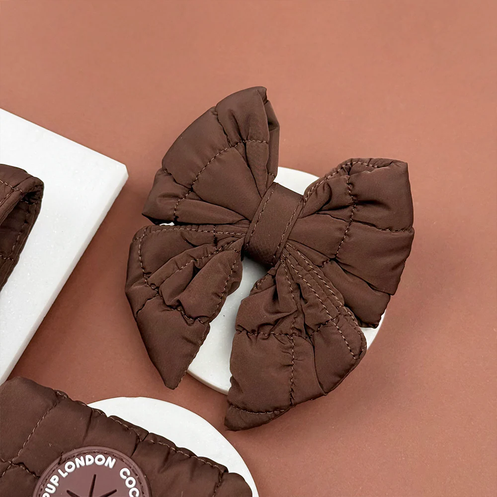 Espresso Quilted Sailor Bow Tie - Image 2