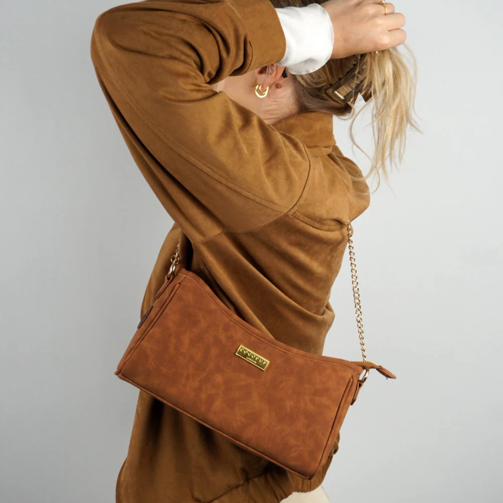 Dog Walking Bag - Tan Suedette - Image 10