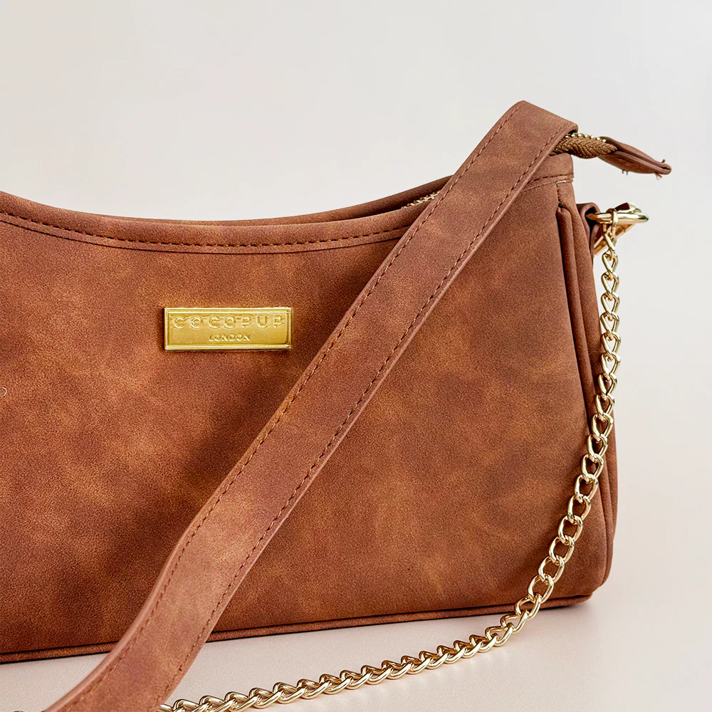 Dog Walking Bag - Tan Suedette - Image 2