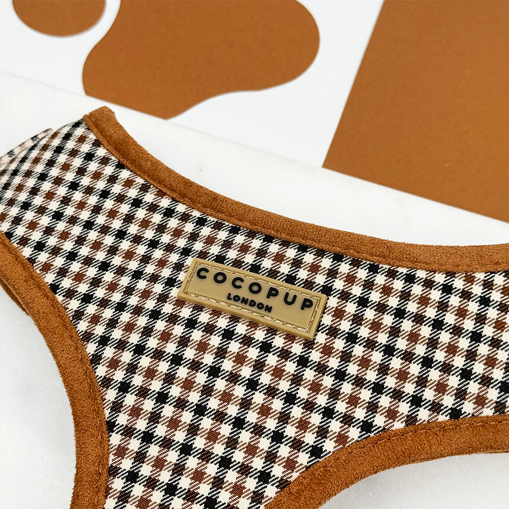 Heritage Check Adjustable Neck Harness, Lead & Collar Bundle - Image 5