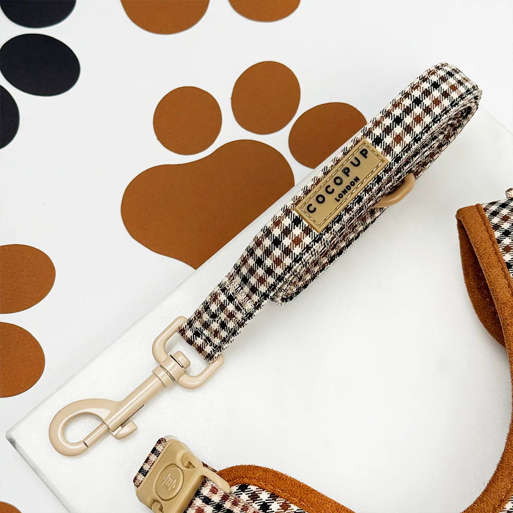 Heritage Check Adjustable Neck Harness, Lead & Collar Bundle - Image 10
