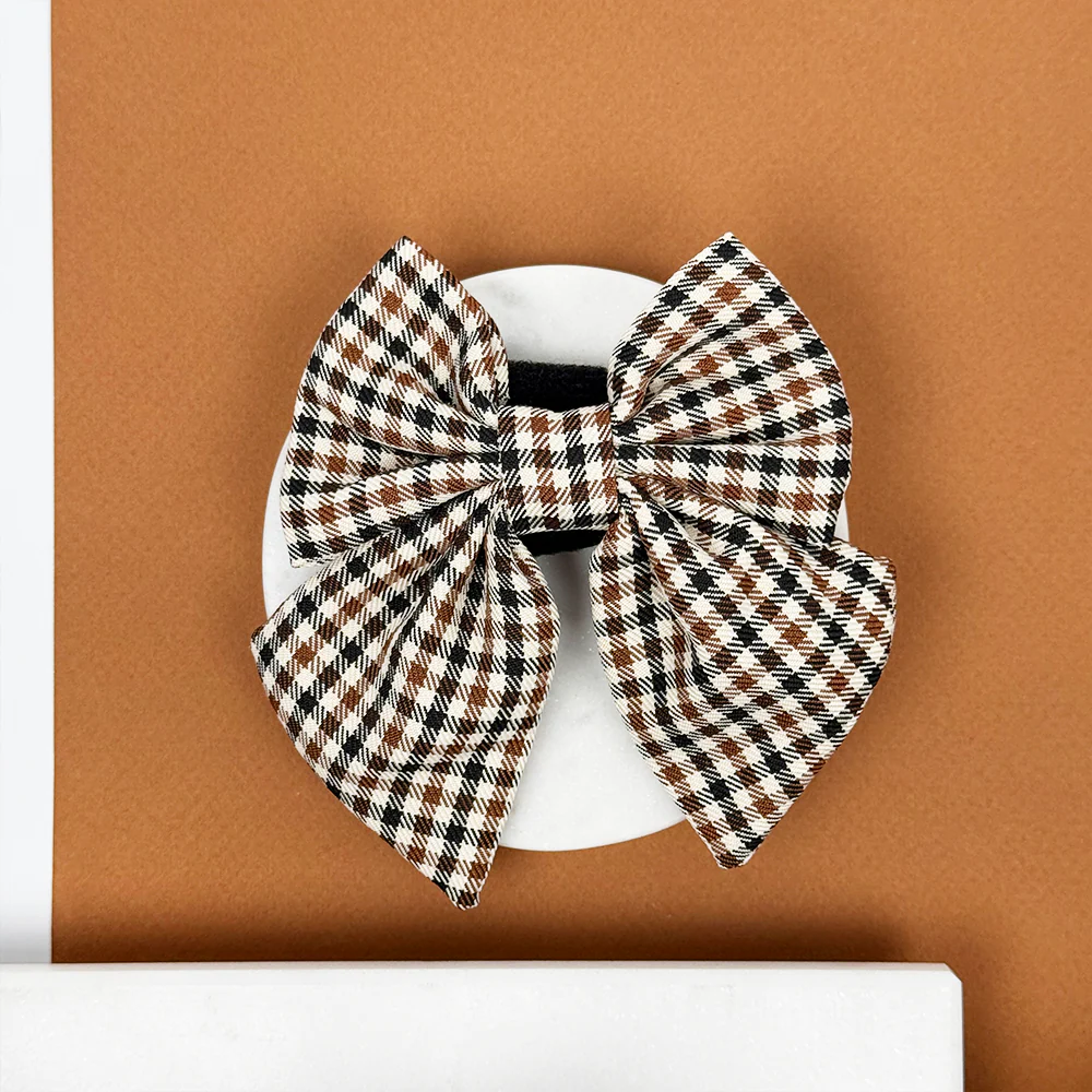 Heritage Check Sailor Bow Tie - Image 3