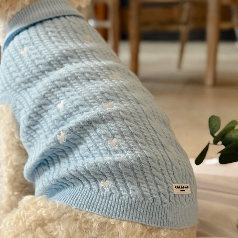 Jumper - Cable Knit Blue Heartstrings - Image 8