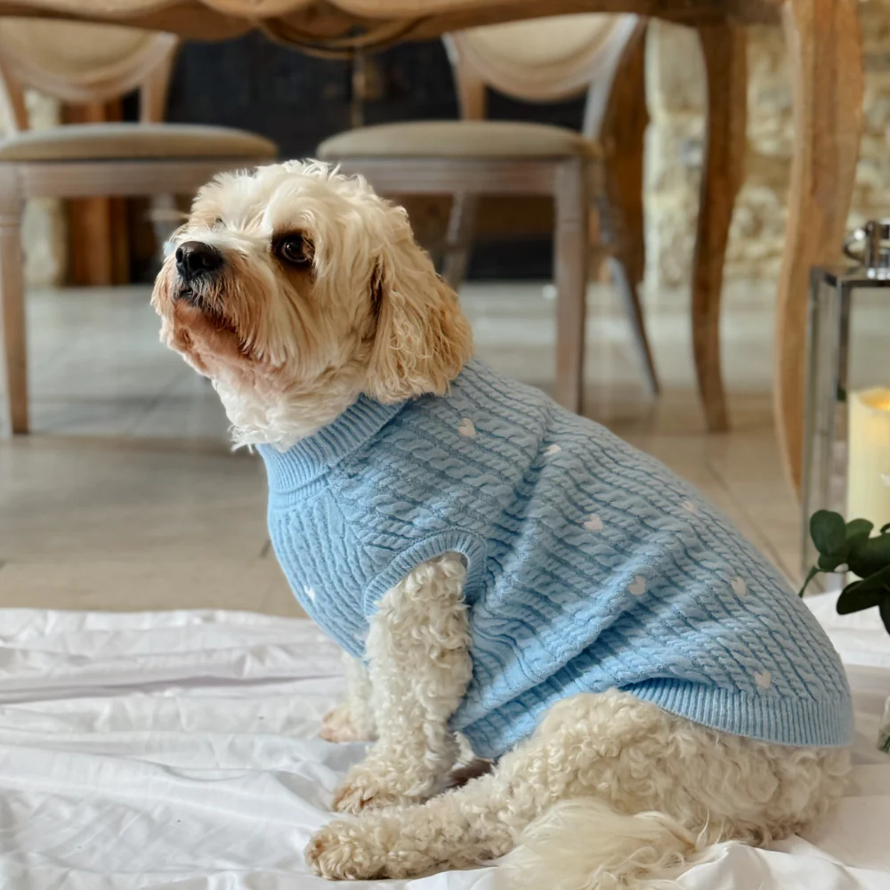 Jumper - Cable Knit Blue Heartstrings - Image 9