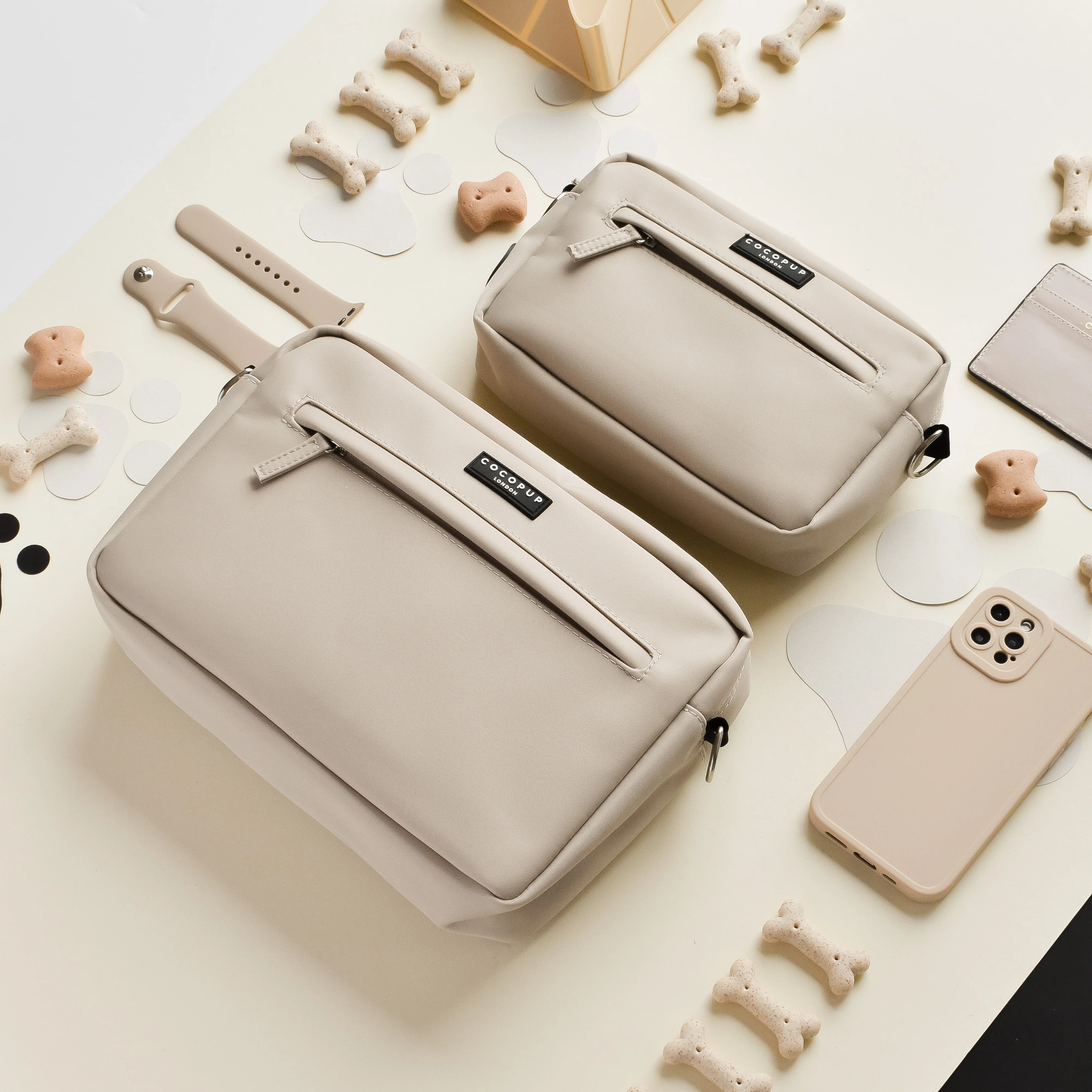 Large Dog Walking Bag - Caramel Latte - Image 5