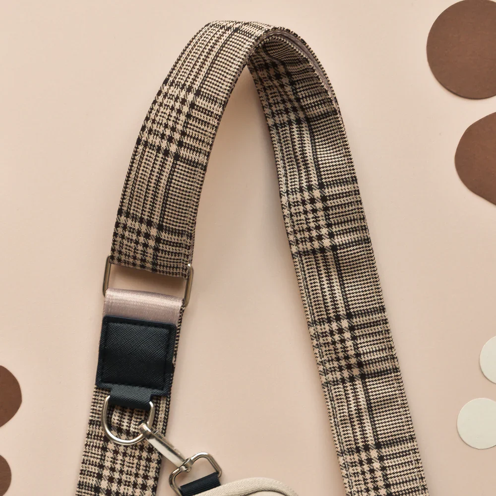 LARGE Dog Walking Caramel Latte Bag Bundle - Pup Plaid - Image 2