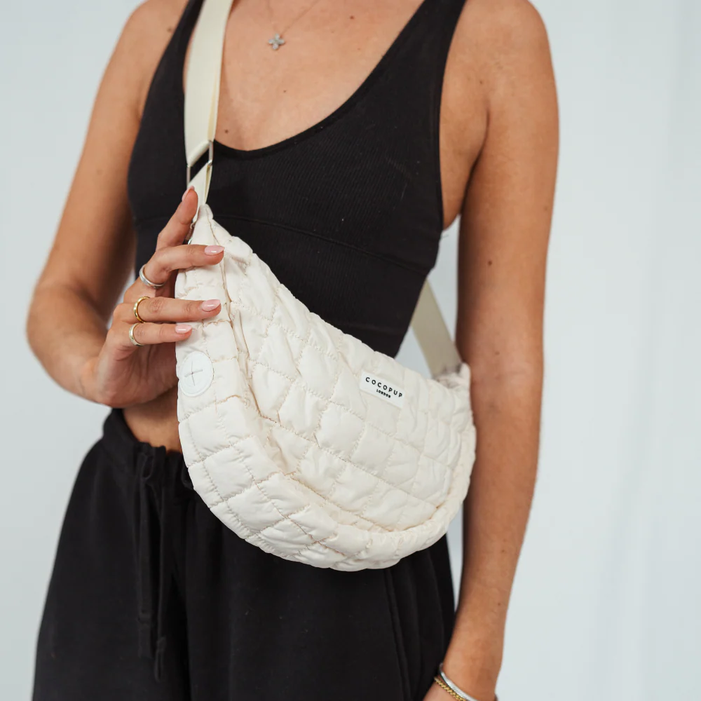 Crossbody Crescent Dog Walking Bag Bundle - Cloud - Image 8