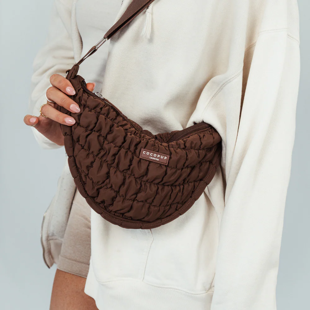 Crossbody Crescent Dog Walking Bag Bundle - Espresso - Image 8
