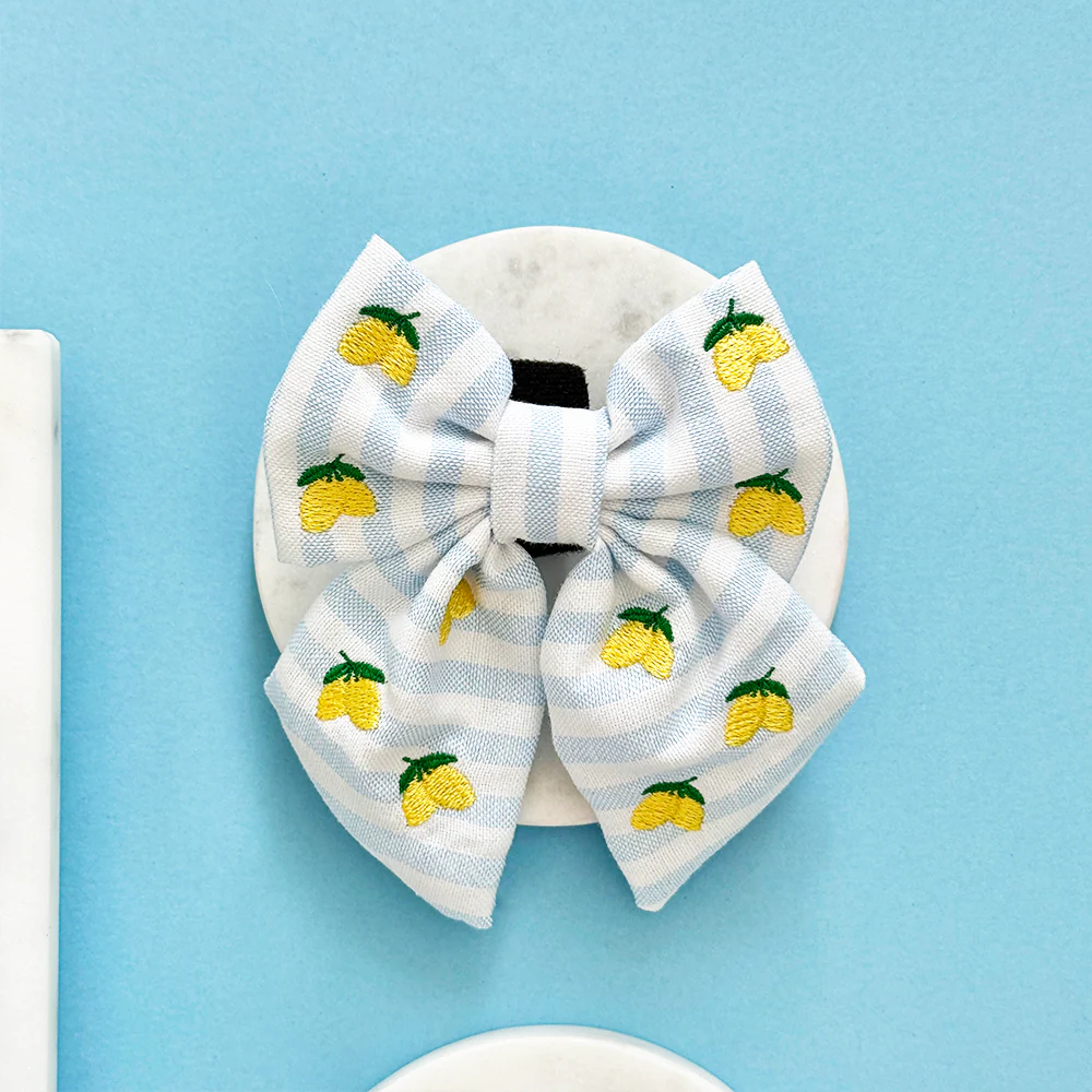 Living La Vida Lemon Sailor Bow Tie - Image 2