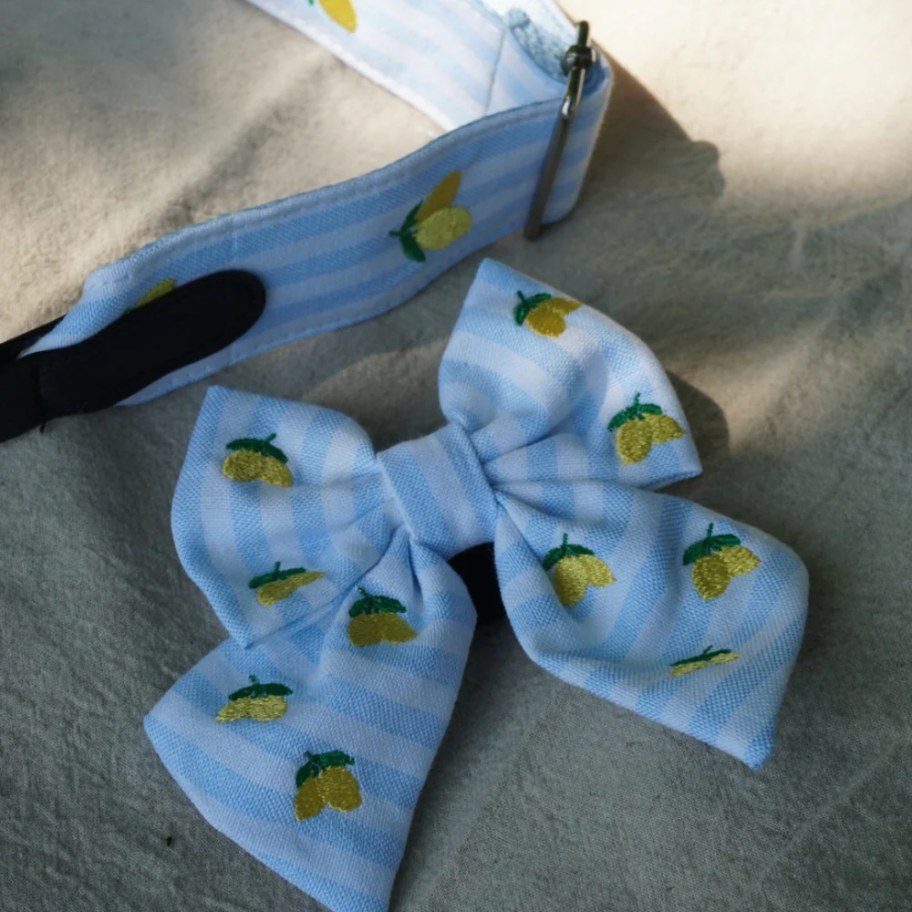 Living La Vida Lemon Sailor Bow Tie - Image 6
