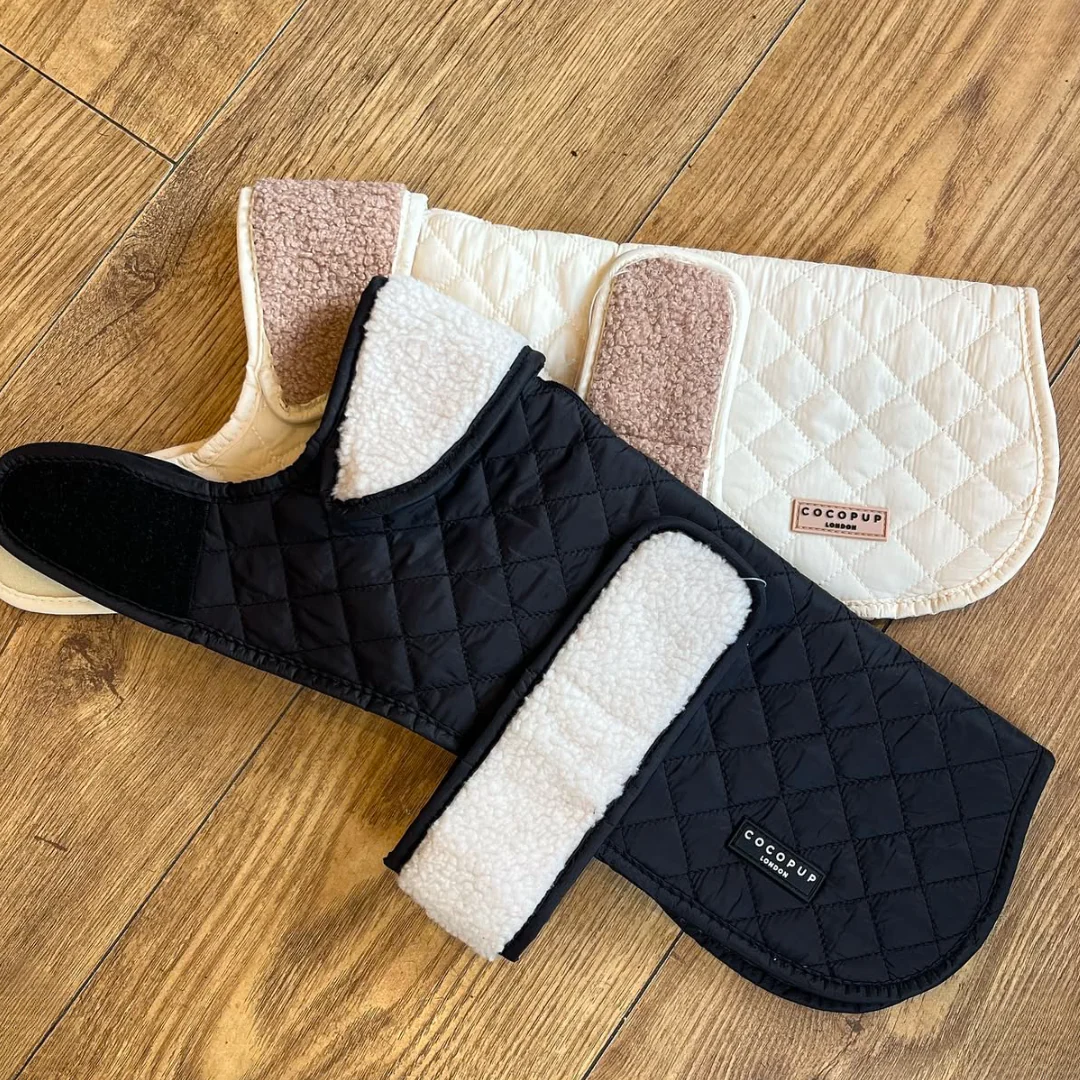 Quilted Dog Coat - Midnight Black - Image 22