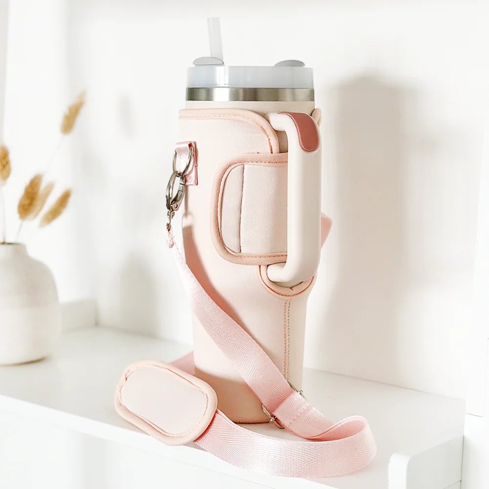 Marshmallow Pink Tumbler Carry Case by Coconut Lane - Image 4