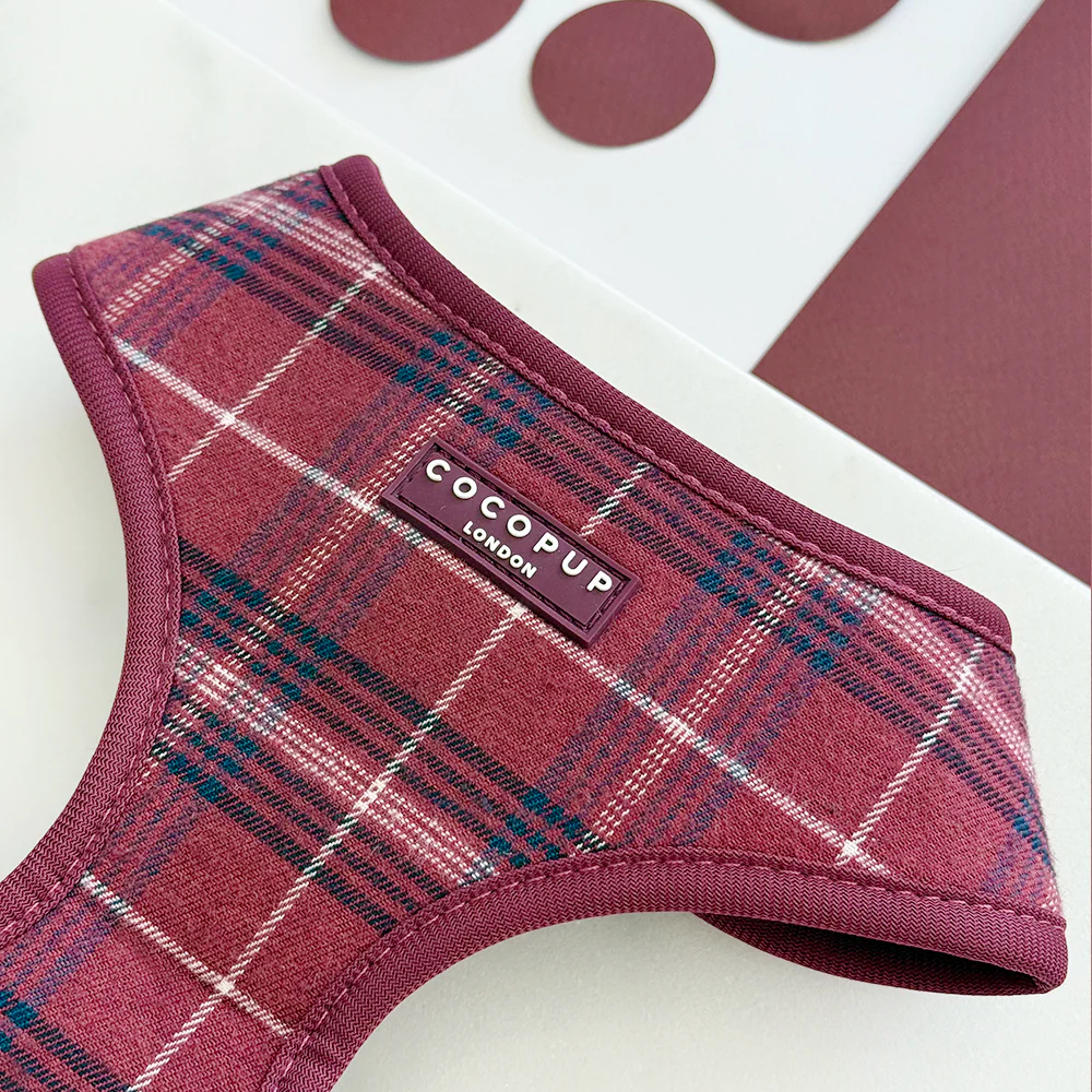 Mulberry Plaid Adjustable Neck HARNESS - Image 2