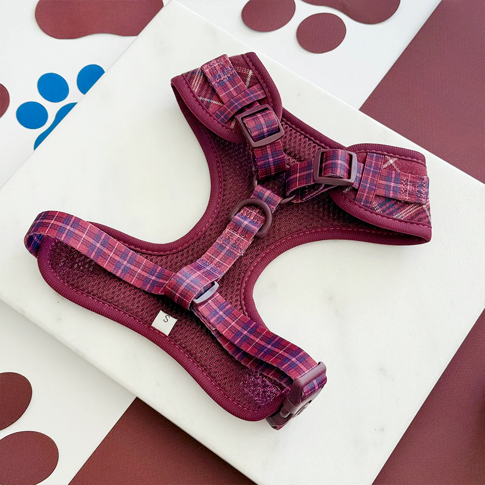 Mulberry Plaid Adjustable Neck HARNESS - Image 3