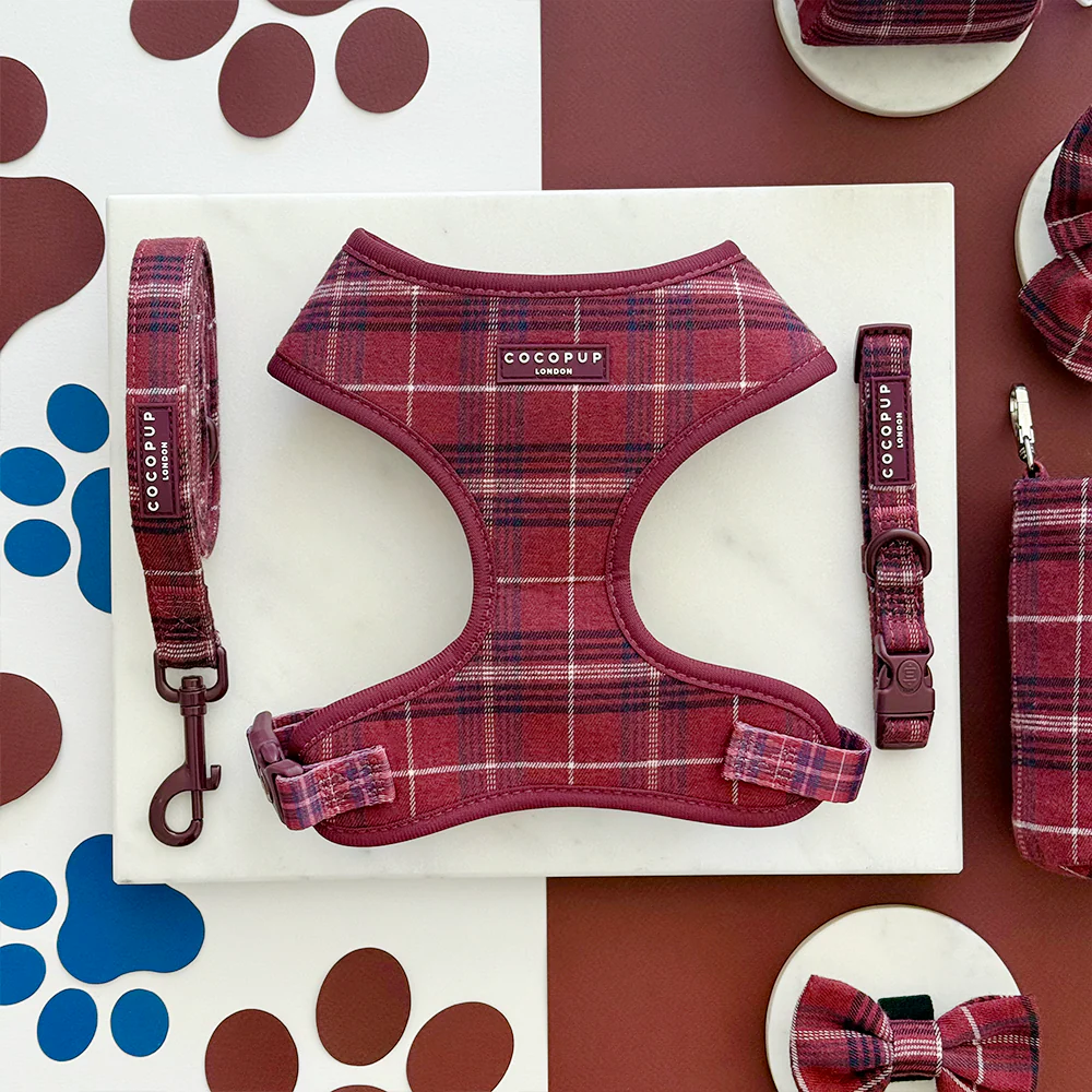 Mulberry Plaid Adjustable Neck HARNESS - Image 4